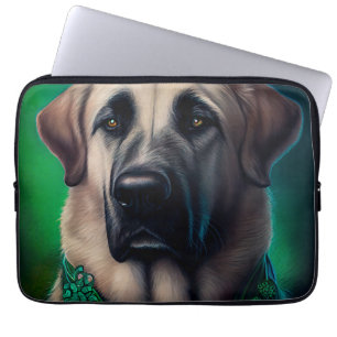 Funda Para Portátil Perro pastor de Anatolia vestido para el día de Sa
