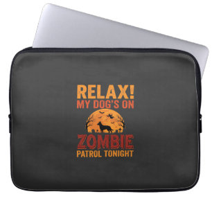 Funda Para Portátil Perro Patrulla Zombie Halloween