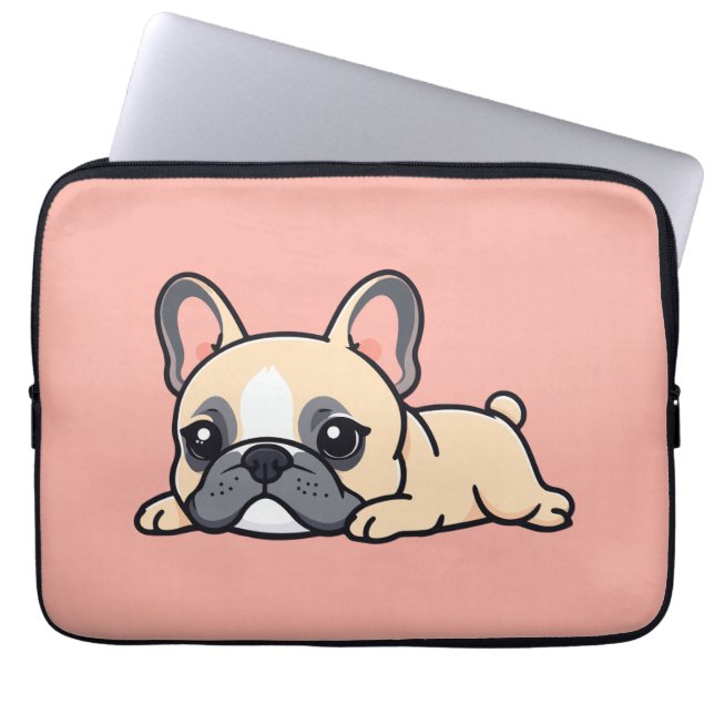 Funda Para Portátil Perro pug (Frente)