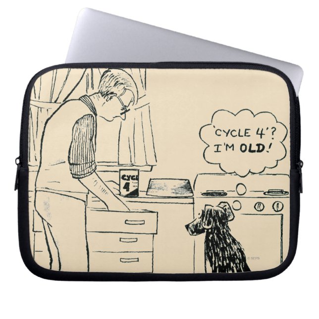 Funda Para Portátil Perro que consigue más viejo (Frente)