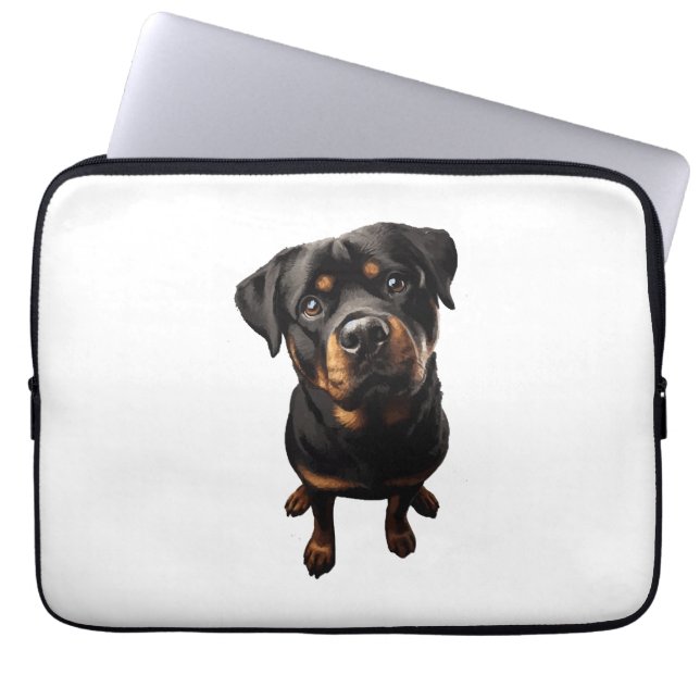 Funda Para Portátil perro rottweiler (Frente)