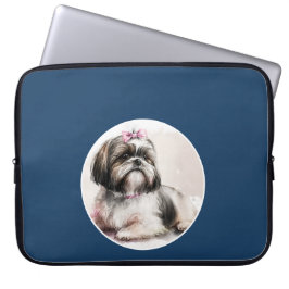 Funda Para Portátil Perro Shih Tzu Lindo, Foto de tu Mascota