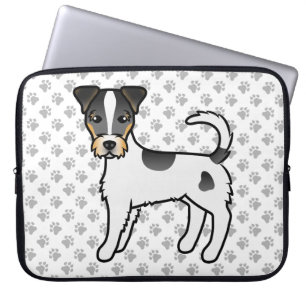 Funda Para Portátil Perro Terrier Parson Russell Tricolor de Pelo Áspe