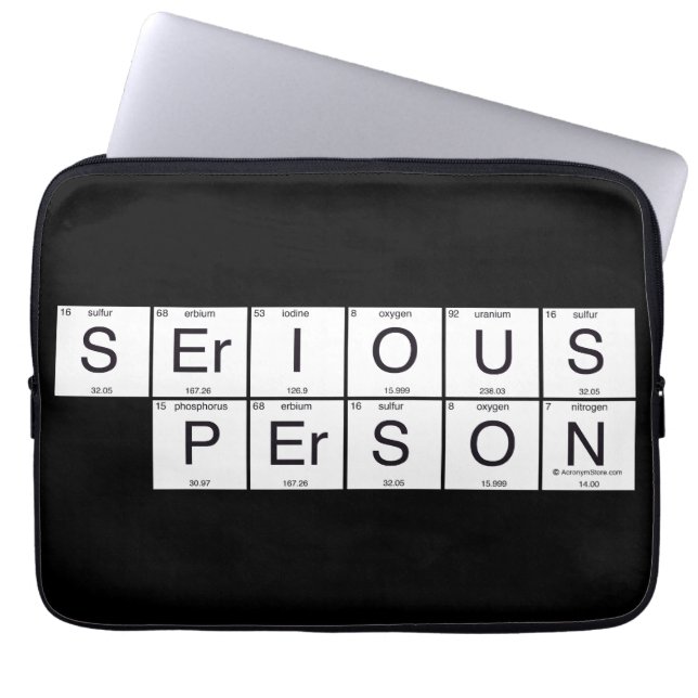 Funda Para Portátil Persona seria (Frente)