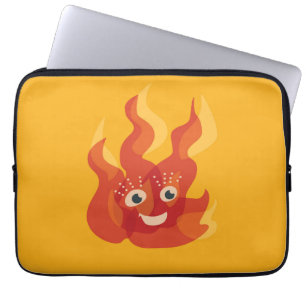 Funda Para Portátil Personaje de dibujos animados feliz de la llama