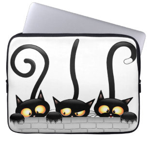 Funda Para Portátil Personajes traviesos, lúgubres y divertidos