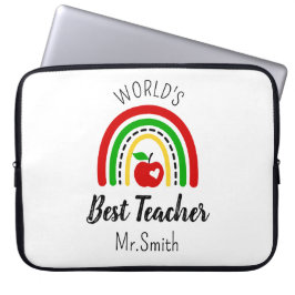 Funda Para Portátil Personalised World's Best Teacher Laptop Sleeve
