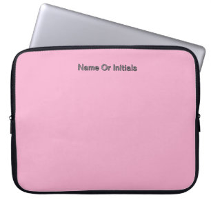 Funda Para Portátil Personaliza con iniciales de nombre Rosa