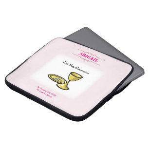 Funda Para Portátil Personalizable, Comunión de Niña Cuerpo y Sangre