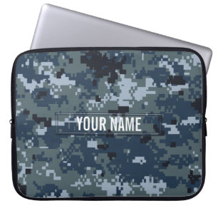Funda Para Portátil Personalizable del camuflaje de la marina de