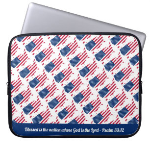 FUNDA PARA PORTÁTIL PERSONALIZABLE FLAG NORTEAMERICANO
