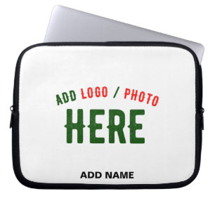 FUNDA PARA PORTÁTIL PERSONALIZABLE MODERNO ESTILO BLANCO VERIFICADO MA