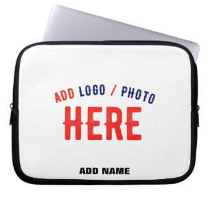 FUNDA PARA PORTÁTIL PERSONALIZABLE MODERNO ESTILO BLANCO VERIFICADO MA