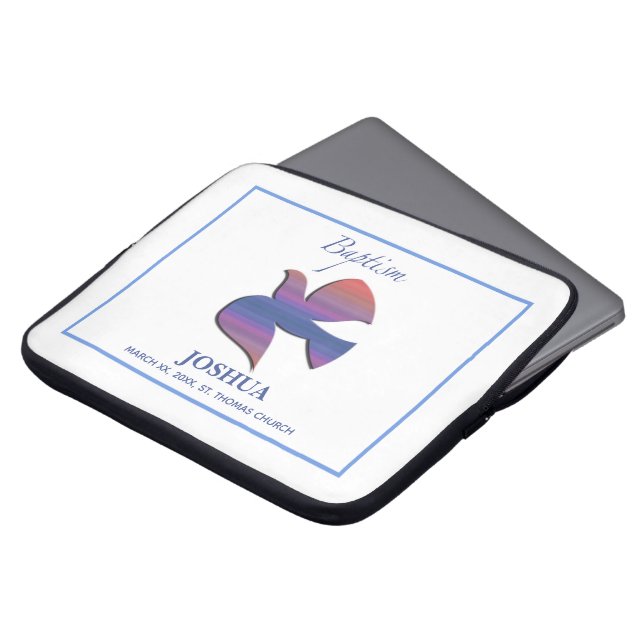 Funda Para Portátil Personalizable, palo de bautismo adulto (Superior anverso)