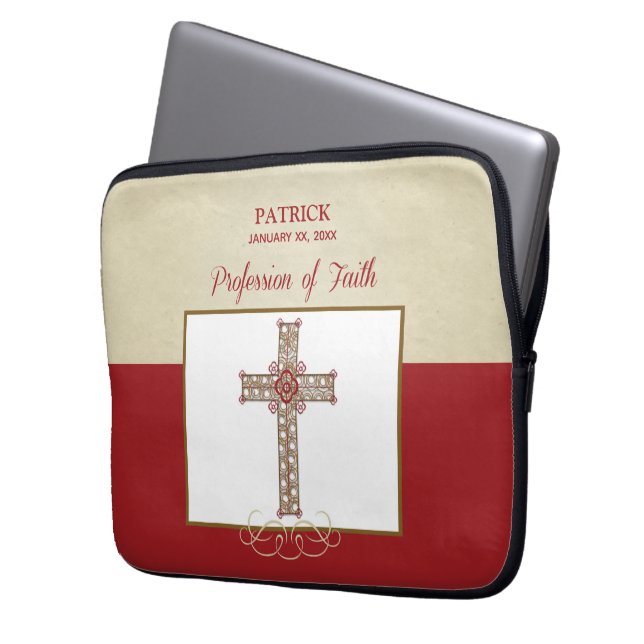 Funda Para Portátil Personalización, bendiciones de RCIA en profesión  (Anverso izquierdo)