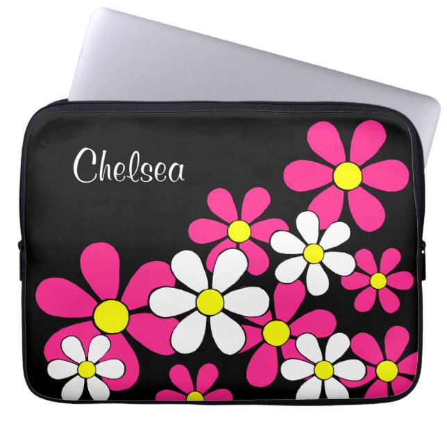 Funda para Portátil Personalizada de Poder Floral (Frente)