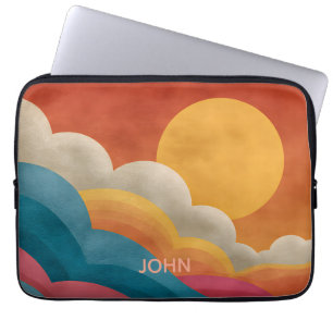 Funda para portátil personalizada de puesta de sol