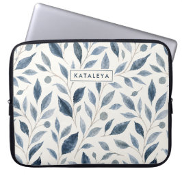 Funda para portátil personalizada elegante hoja az