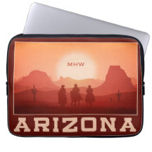 Personalizado Arizona Sunset monogeograma mangas p