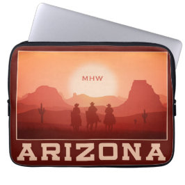 Funda Para Portátil Personalizado Arizona Sunset monogeograma mangas p