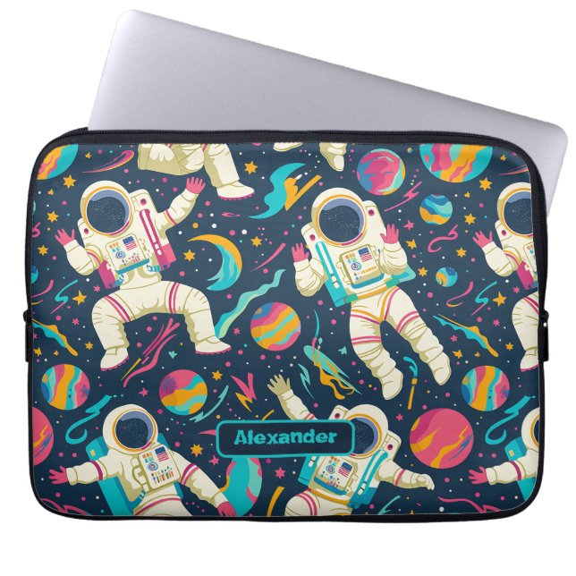 Funda Para Portátil Personalizado Astronauta Infantil Cute (Frente)