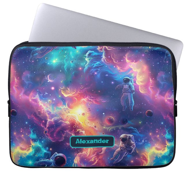 Funda Para Portátil Personalizado Astronauta Infantil Cute (Frente)