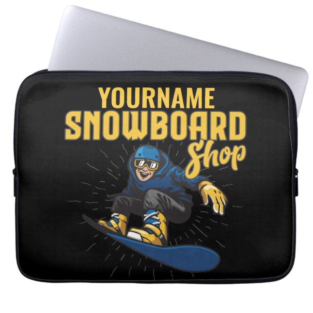 Funda Para Portátil Personalizado Boarder Snowboarding Shop Big Air (Frente)