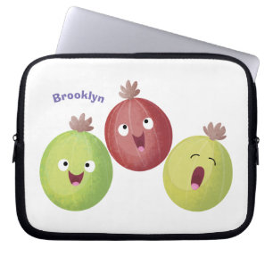 Funda Para Portátil Personalizado cantante de trío de gooseberry