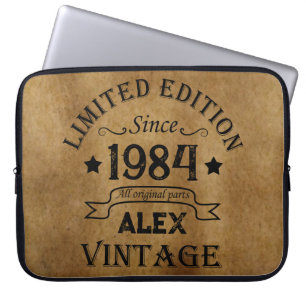 Funda Para Portátil Personalizado cuarenta fiesta vintage de 40 años