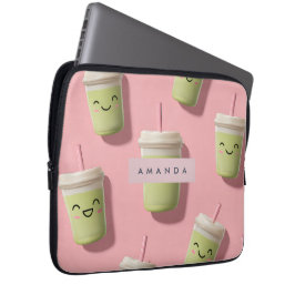 Funda Para Portátil Personalizado Cute Kawaii Pastel Smoothie Matcha
