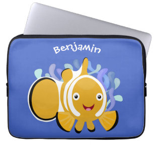 Funda Para Portátil Personalizado de anenoma de payaso alegre