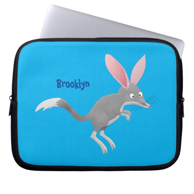Funda Para Portátil Personalizado de bilby australiano feliz (Frente)