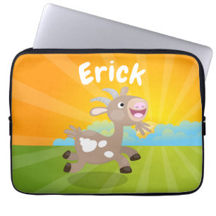 Funda Para Portátil Personalizado de cabra alegre