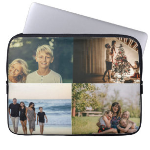 Funda Para Portátil Personalizado de Collage de fotos familiar persona