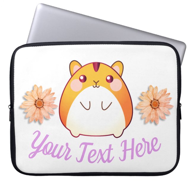 Funda Para Portátil Personalizado de Cute Kawaii Hamster (Frente)