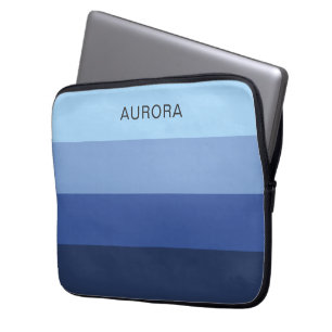 Funda Para Portátil Personalizado de degradado motivacional con nombre