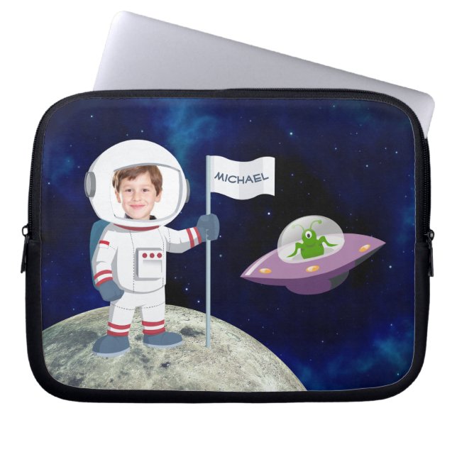 Funda Para Portátil Personalizado de foto de Spaceman en los niños de  (Frente)