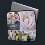 Funda Para Portátil personalizado de fotografía de "Recuerdos de famil<br><div class="desc">Mantenga sus preciados recuerdos cerca mientras protege su laptop con nuestro Funda de fotolaptops Personalizado "Recuerdos familiares". Este funda de diseño único te permite personalizarlo con fotos de tu familia, niños, bebés, mascotas, abuelos y más, creando un collage de amor y recuerdos. El funda cuenta con un distintivo bloque de...</div>