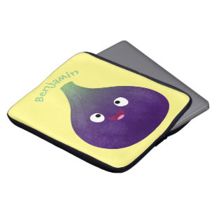 Funda Para Portátil Personalizado de fruta púrpura feliz
