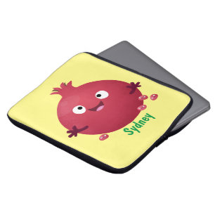 Funda Para Portátil Personalizado de frutas pomegranadas alegres