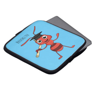 Funda Para Portátil Personalizado de hormiga roja feliz