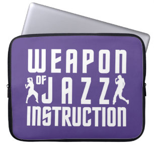 Funda Para Portátil Personalizado de instrucción de jazz con manga par