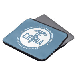 Funda Para Portátil Personalizado de la CRNA Certificado de enfermero 