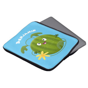 Funda Para Portátil Personalizado de la sandía sonriente alegre