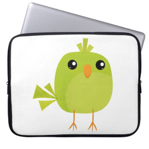 Funda Para Portátil Personalizado de pájaro verde