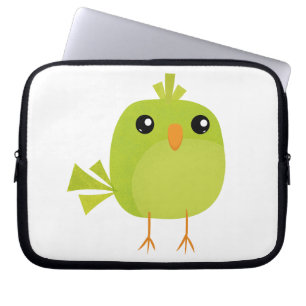 Funda Para Portátil Personalizado de pájaro verde
