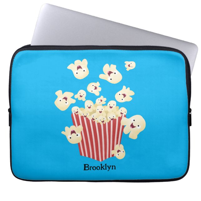 Funda Para Portátil Personalizado de palomitas de palomitas graciosas (Frente)