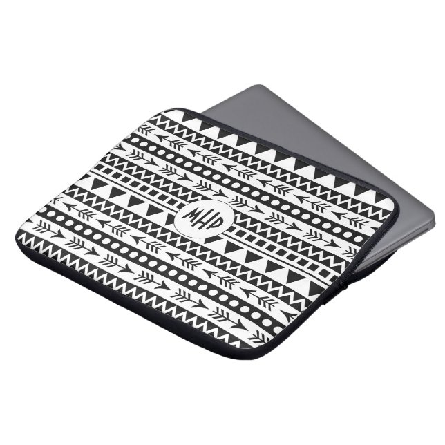 Funda Para Portátil Personalizado de patrones Aztec monogluentes para  (Superior anverso)
