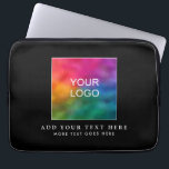 Funda Para Portátil Personalizado de plantilla simple moderno Aquí<br><div class="desc">Personalizado Subir Logotipo De Negocio Moderno Y Blanco Moderno Modelo Elegante Bolsa Electrónica / Fundas De Tablet Y Portátiles / Funda De Portátil Neoprene De 13".</div>