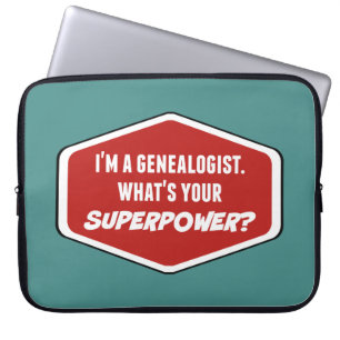 Funda Para Portátil Personalizado de superpotencia genealógica